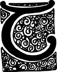 Drop Cap T