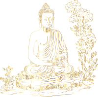 Buddha Meditating Gold No BG