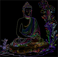 Buddha Meditating Chromatic