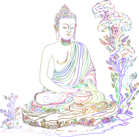 Buddha Meditating Chromatic No BG