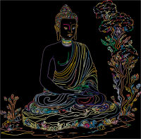 Buddha Meditating Prismatic