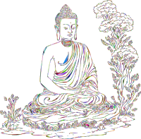 Buddha Meditating Chromatic II No BG