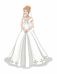 Princess in White Dress