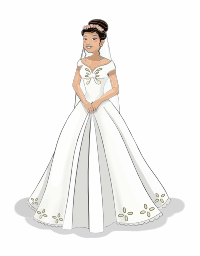 Princess in White Dress