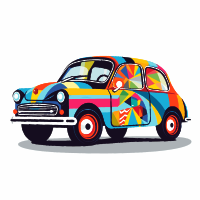 Colourful Car