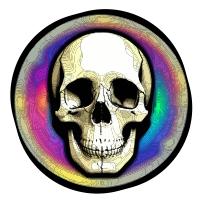 Rainbow Skull