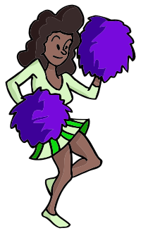 Cartoon Cheerleader 3 - Alt Remix