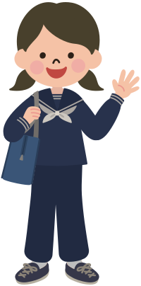 Schoolgirl with Trousers