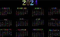 2024 Calendar Chromatic