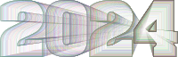 2024 Typography Wireframe Colorful
