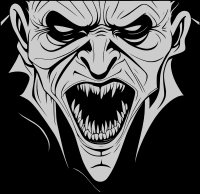 Scary vampire
