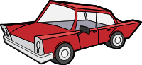 Red Cartoon Car