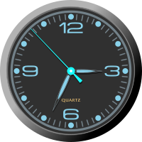 Analog Clock - Black Design