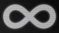 Illuminated Infinity Symbol - White Neon
