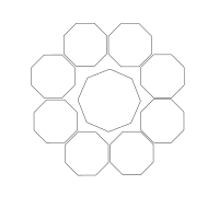 8 shapes diagram template 