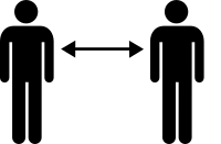 Social distancing sign 