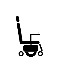 Electric wheelchair powerchair disability symbol 