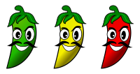 Tricolor Chillies