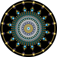 Dot Mandala - Gold Necklace