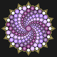 Dot Mandala - Decorative - Purple