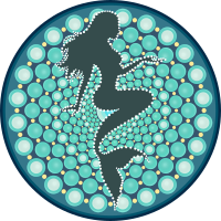 Mermaid - Dot Mandala