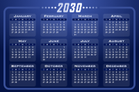 Calendar 2030