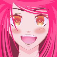 Happy Anime Face - Pink