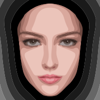 Female Face - Abstract Art