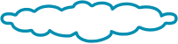 cloud word border white