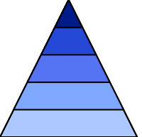 blue 5 level pyramid 