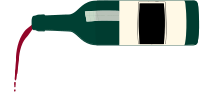 pouring red wine from bottle