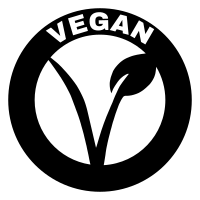Vegan black text frame transparent 