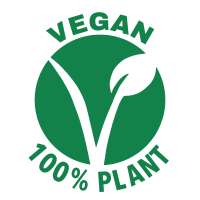vegan plant-based round sticker trans