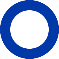 thick blue round border 