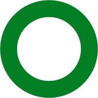 thick green circle round border 