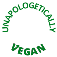 Unapologetically vegan round frame with 60 percent transparency 