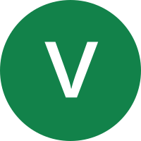 v symbol lowercase in green circle 