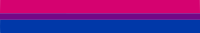 Bisexual pride flag banner ultra wide