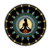 Mandala Meditating Woman 2