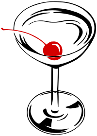 Cocktail Glass - Red Cherry Remix