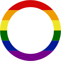 LGBT gay pride round border