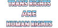 Trans rights are human rights transgender sign