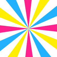 Pansexual starburst with white pink blue yellow