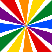Rainbow starburst filter with transparency 