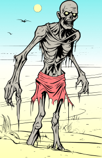 Zombie at the beach