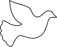 White peace dove
