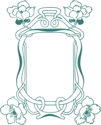 Flower Green Frame