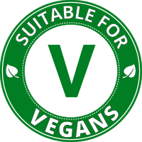 Suitable for vegans v green label