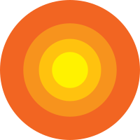 4 layer onion diagram yellow to orange heat insulation 
