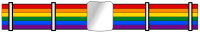 LGBT gay pride rainbow belt in 6 colors 